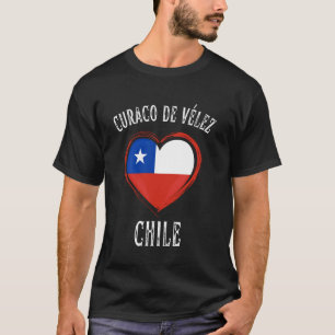 Chili Vlag Hart Curaco De Velez Stad T-shirt