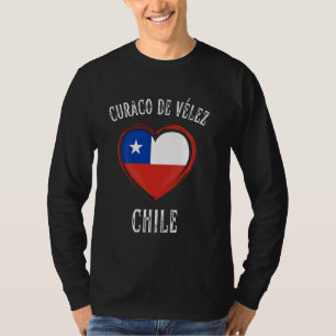 Chili Vlag Hart Curaco De Velez Stad T-shirt