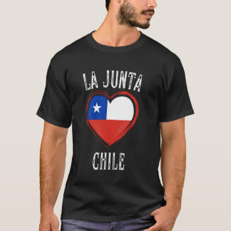Chili Vlag Hart La Junta Stad T-shirt