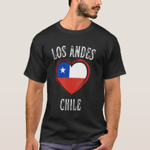 Chili Vlag Hart Los Andes Stad T-shirt