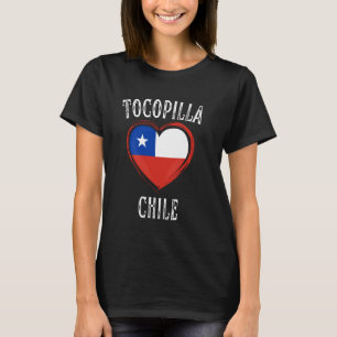 Chili Vlag Hart Tocopilla Stad T-shirt