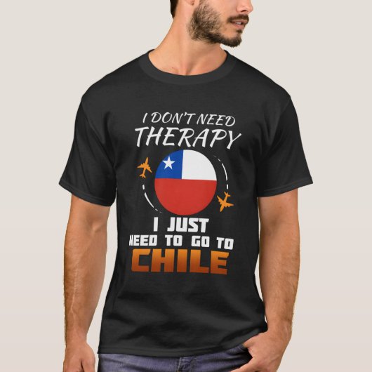 Chili Vlag I Funny Chileense Vlag I Vakantie Gift T-shirt (Voorkant)