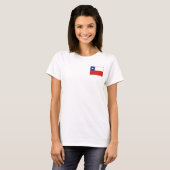 Chili Vlag + Landkaart T-Shirt (Voorkant volledig)