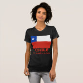 Chili Vlag T-shirt met Chileense Motto (Voorkant volledig)