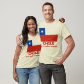 Chili Vlag T-shirt met Chileense Motto (Unisex)