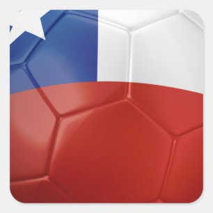 Chili-vlagband Vierkante Sticker
