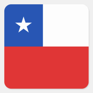 Chili-vlaggen Vierkante Sticker