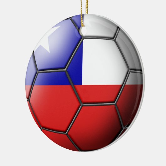 Chili-voetbalversier Keramisch Ornament (Links)