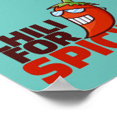  Chili voor Spicy Poster (Hoek)