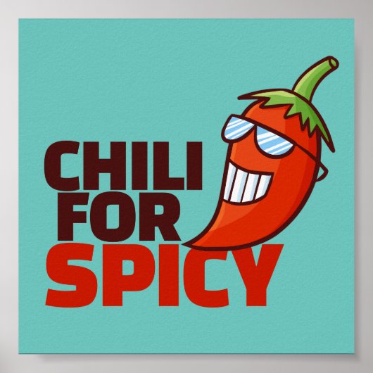  Chili voor Spicy Poster (Voorkant)