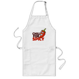 Chili voor Spicy T-Shirt Lang Schort