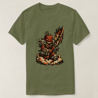 Chili Vuurdemon Halloween — Retro Donkere Krijger T-shirt