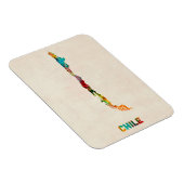 Chili - Waterverf - kaart Magneet (Rechterzijde)