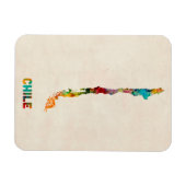 Chili - Waterverf - kaart Magneet (Horizontaal)