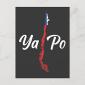 Chili Ya Po Zuid-Amerika kaart Chileense vlag (Voorkant)