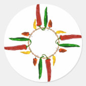 Chili Zia Ronde Sticker (Voorkant)