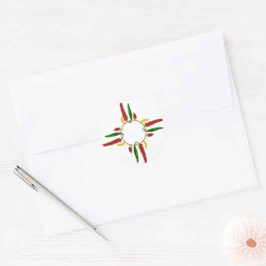 Chili Zia Ronde Sticker (Envelop)