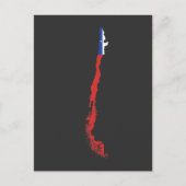 Chili - Zuid - Amerika - Kaart Chileense vlag (Voorkant)