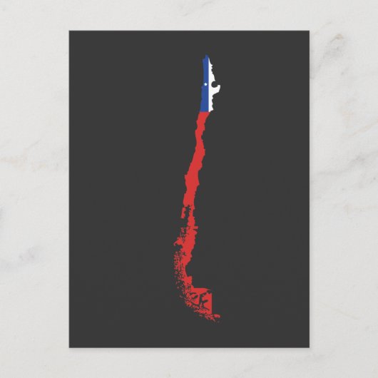 Chili - Zuid - Amerika - Kaart Chileense vlag (Voorkant)