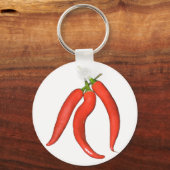 Chilies hot sleutelhanger (Voorkant)