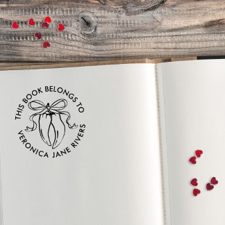 Chilies with Bow Spicy Belongs to Book Plate Zelfinktende Stempel