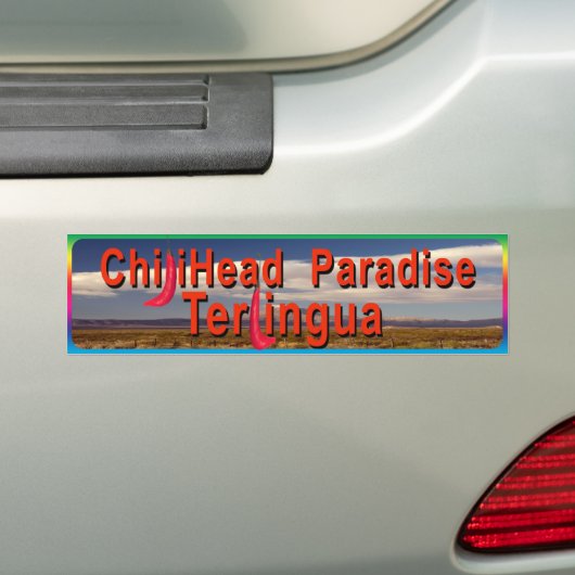 Chilihead Terlingua Bumpersticker (Op auto)
