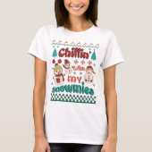 Chilin met mijn sneeuwmijten - Winter Wonderland A T-shirt (Voorkant)