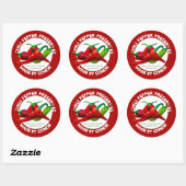 Chilipeper Conserver 3" Cirkel Ronde Sticker (Vel)