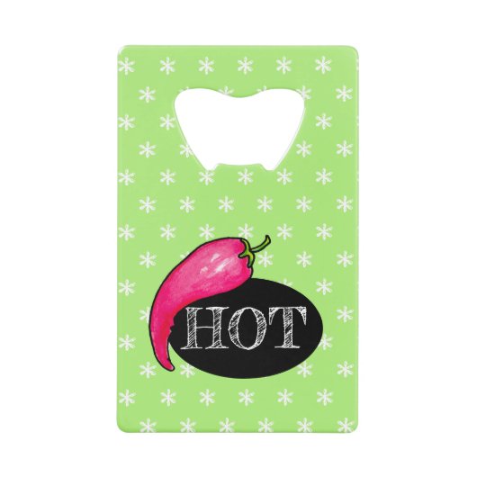 Chilipeper Creditkaart Flessenopener (Voorkant)