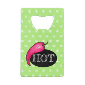 Chilipeper Creditkaart Flessenopener (Achterkant)
