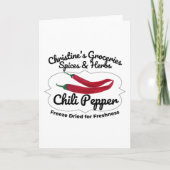 Chilipeper pot. kaart (Voorkant)