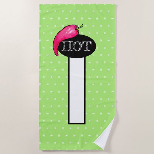 Chilipeper Strandlaken (Voorkant)