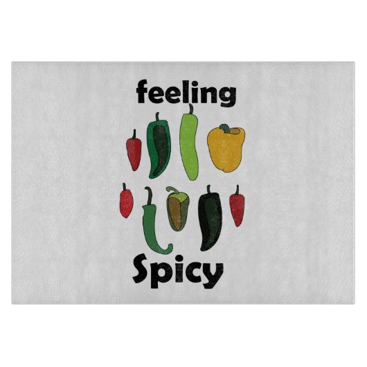Chilipeper Voelt heet  Snijplank (Voorkant)