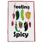 Chilipeper Voelt Spicy Fiesta Feest Medium Cadeauzakje (Voorkant)