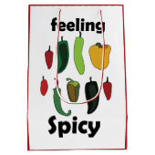 Chilipeper Voelt Spicy Fiesta Feest Medium Cadeauzakje (Achterkant)