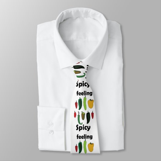 Chilipeper Voelt Spicy Fiesta Feest Stropdas (Gebonden)