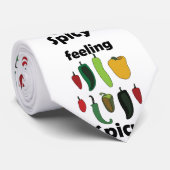 Chilipeper Voelt Spicy Fiesta Feest Stropdas (Opgerold)