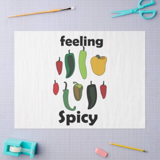 Chilipeper Voelt Spicy Fiesta Feest Tissuepapier (Craft)