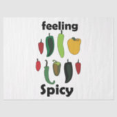Chilipeper Voelt Spicy Fiesta Feest Tissuepapier (Voorkant)