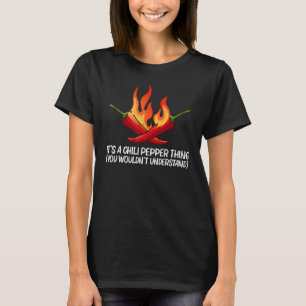 Chilipeper voor mannen vrouwen pittige saus Jalape T-shirt