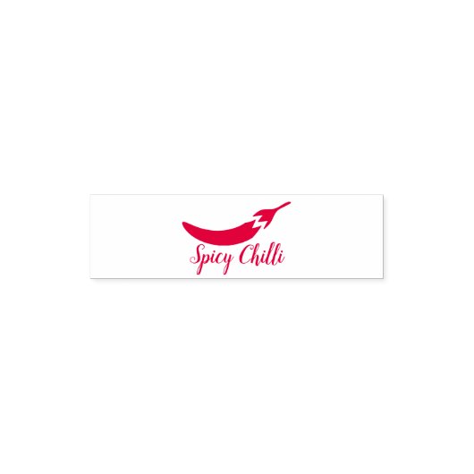 chilipeper zelfinktende stempel (Design)