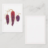 CHILIPEPERS 2.5x3.5 Platte Kaart Notitiekaartje (Voorkant / Achterkant)