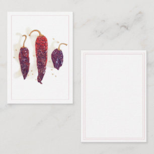 CHILIPEPERS 2.5x3.5 Platte Kaart Notitiekaartje