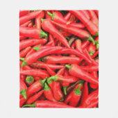 CHILIPEPERS 2 FLEECE DEKEN (Voorkant)