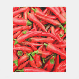 CHILIPEPERS 2 FLEECE DEKEN