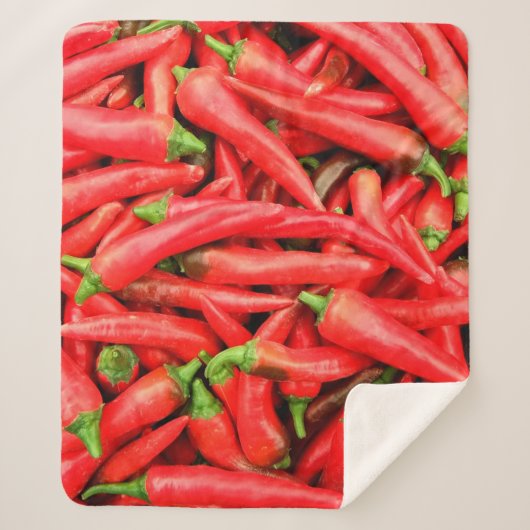 CHILIPEPERS 2 SHERPA DEKEN (Voorkant)