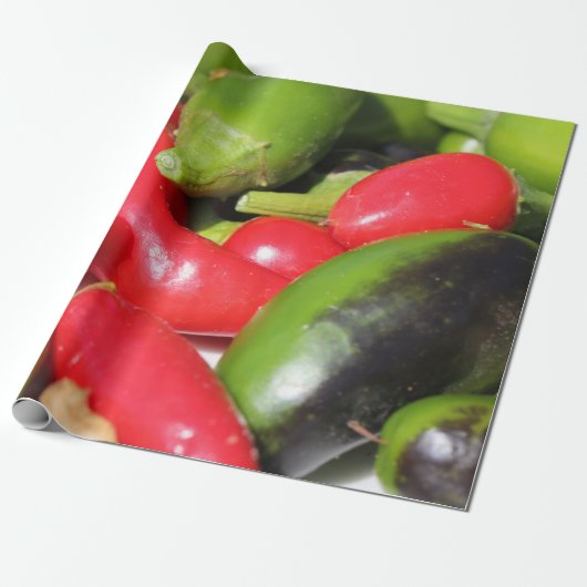 Chilipepers Inpakpapier (Uitgerold)