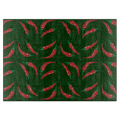 chilipepers patroon snijplank (Voorkant)