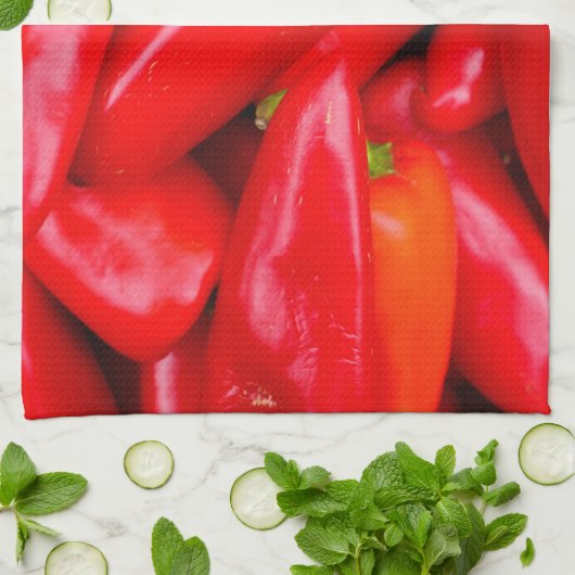 CHILIPEPERS THEEDOEK (Gevouwen)