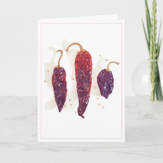 CHILIPEPPERS Wenskaart Kaart (Voorkant)